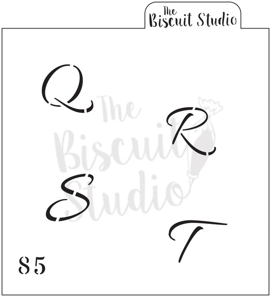 Q R S T Cookie Stencil
