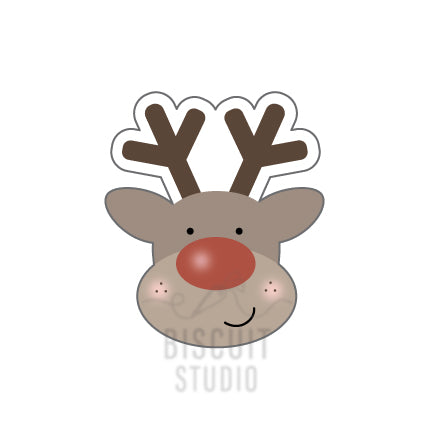 Cute reindeer cookie cutter