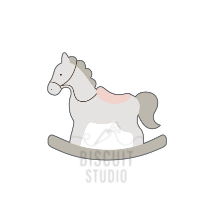 Rocking horse cookie cutter
