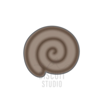 Rolled wors Cookie Cutter – food safe PLA cookie cutter by Biscuit Studio