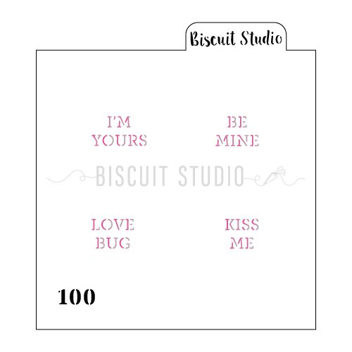 Conversation hearts Cookie Stencil