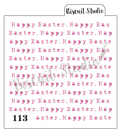 Happy Easter vintage background cookie stencil