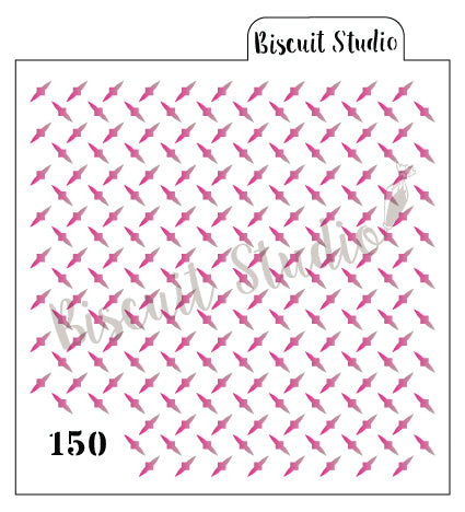 Metal texture cookie stencil