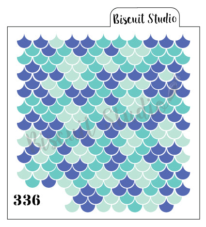 3 layered scallop cookie stencil