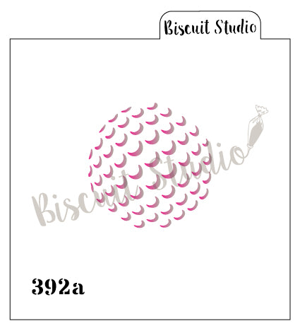 Golf ball markings cookie stencils