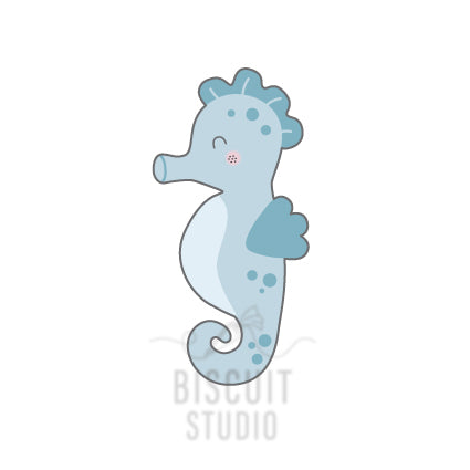 Seahorse cookie cutter