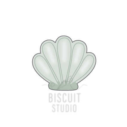 Mini seashell cookie cutter – food safe PLA cookie cutter by Biscuit Studio