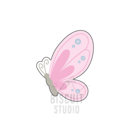 Side Butterfly Cookie Cutter – food safe PLA cookie cutter by Biscuit Studio