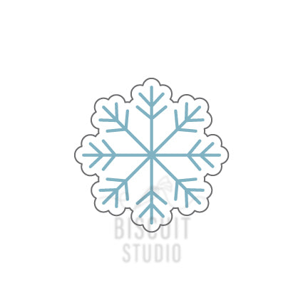 Snowflake cookie cutter design 