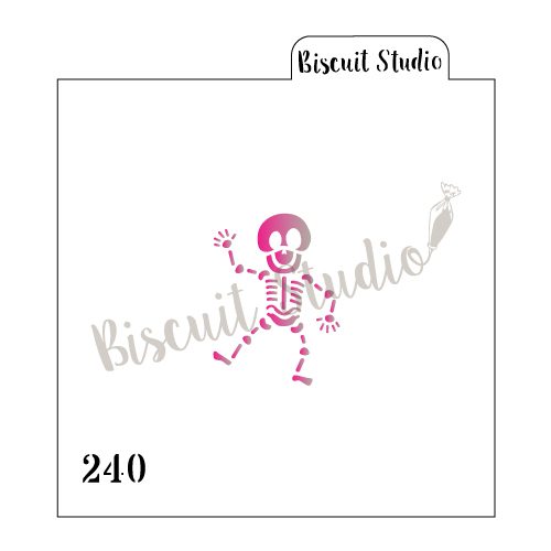 Skeleton cookie stencil