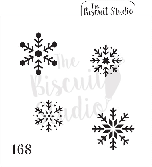 Individual snowflake cookie stencil