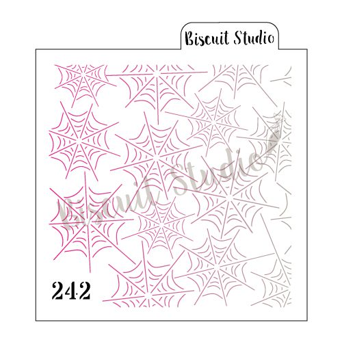 Spiderweb background cookie stencil