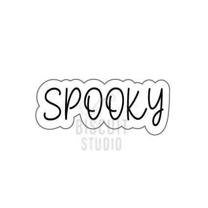 Spooky cookie cutter by Biscuit studio, ideal for your next halloween party, super easy to ice.