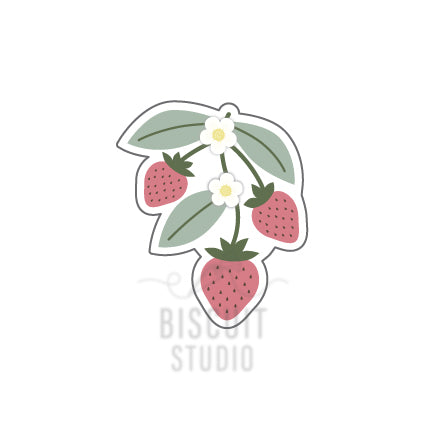 Strawberry branch Cookie Cutter