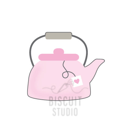 Tea pot cookie cutter