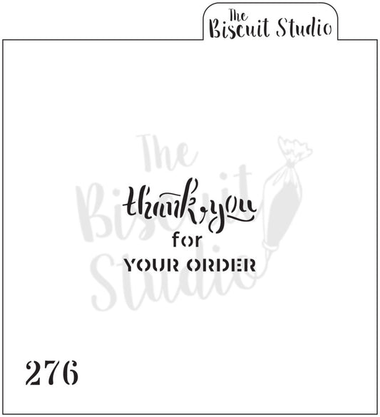 Thank you for your order cookie stencil