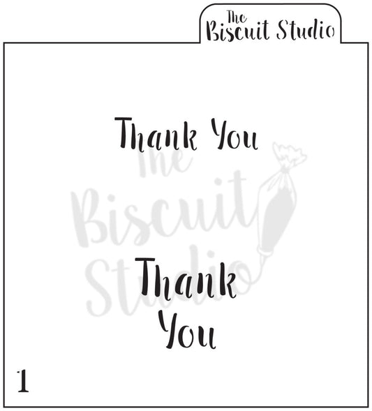 Thank you cookie stencil
