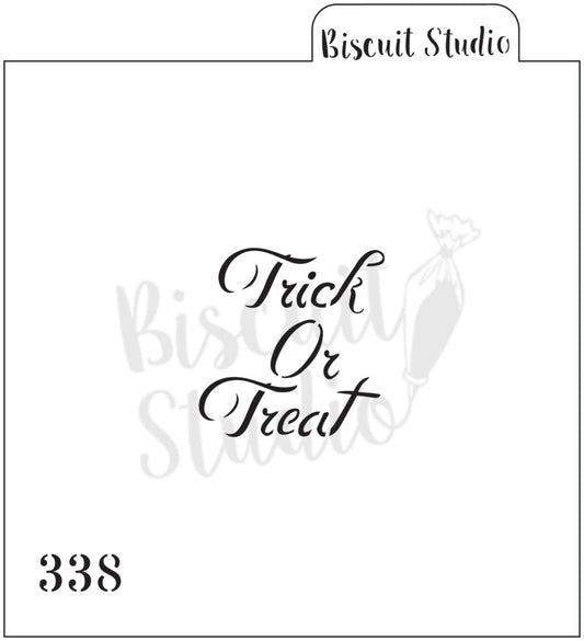 Trick or Treat cookie stencil