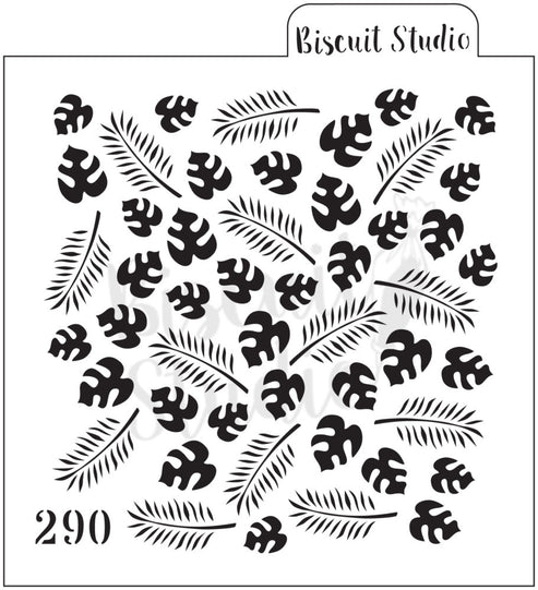 Biscuit Studio | Small tropical background cookie stencil – biscuit studio