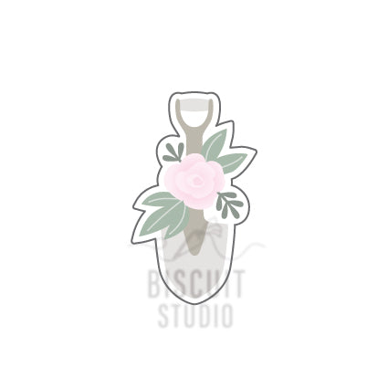 Floral Garden Trowel Cookie Cutter – food safe PLA cookie cutter by Biscuit Studio