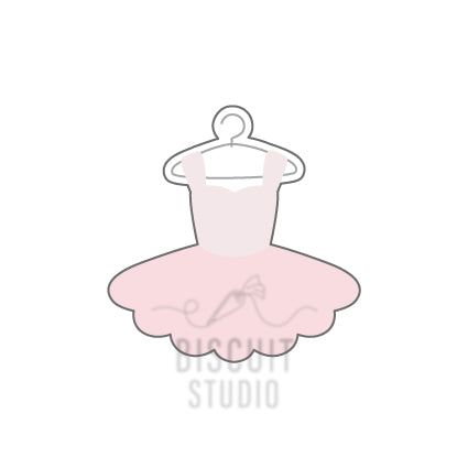 Ballet tutu on hanger Cookie Cutter