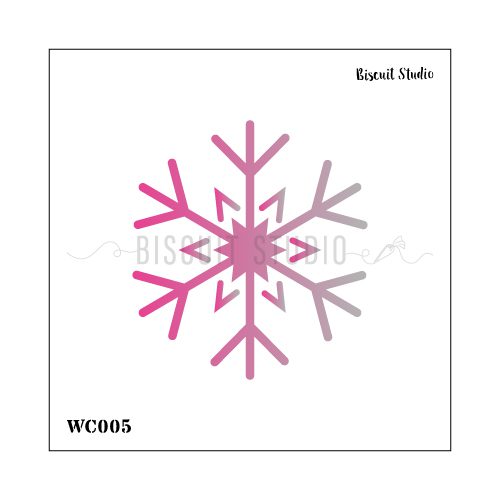 Falling snow window stencil
