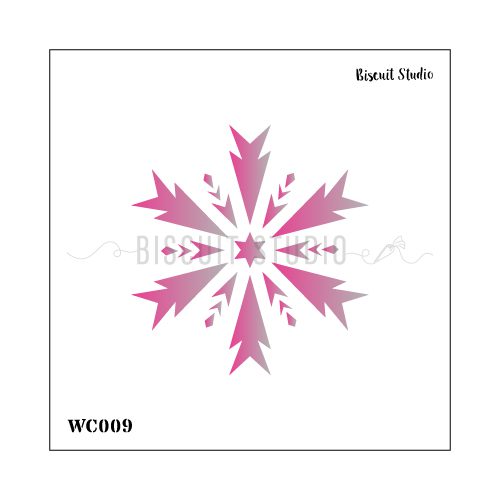 Star snowflake window stencil