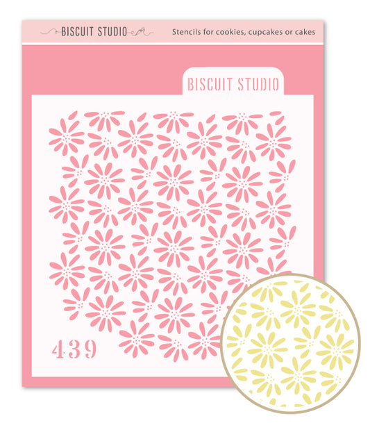 Wild Daises Cookie Stencil