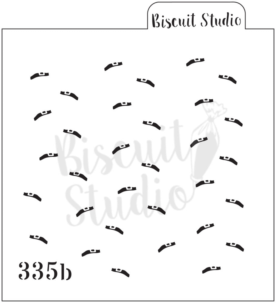 Witches hats background cookie stencil