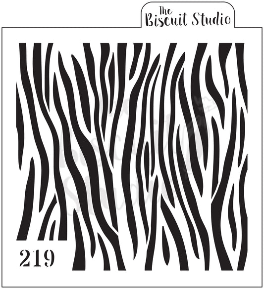 Zebra print cookie stencil