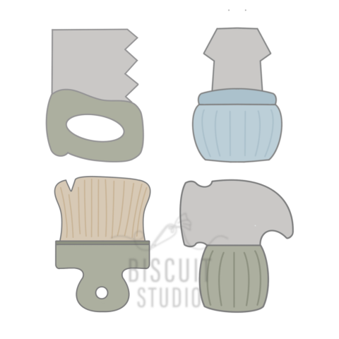 Mini Tool Cookie Cutter Set