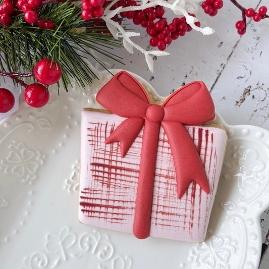 Square gift with bow Cookie Cutter